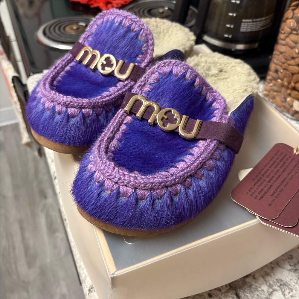 Mou Winter Bio Slide Long Hair Ponyskin Purple 40/9